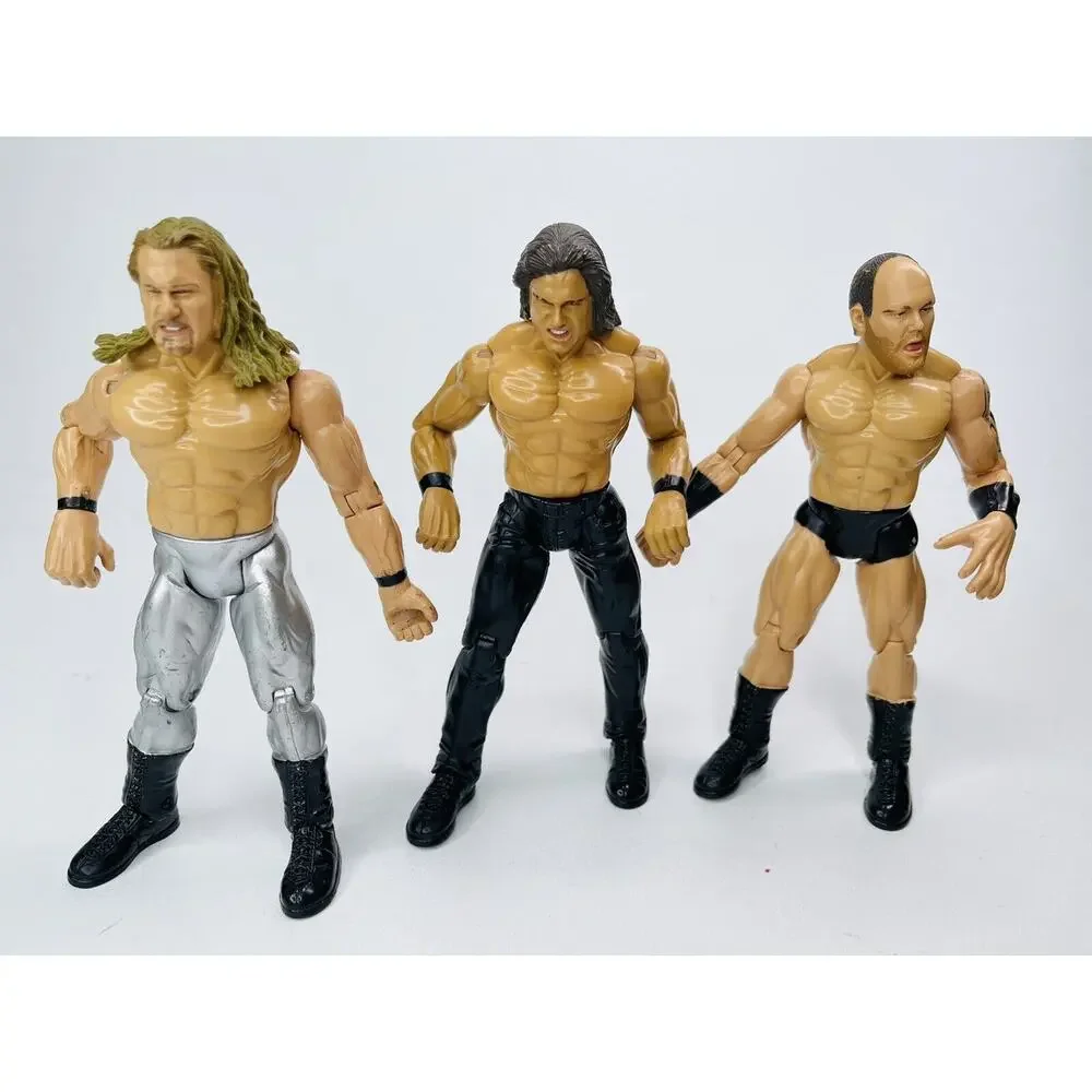 WWE/WWF Wrestling Action Figures Set Jakks Pacific 1999 Bundle Lot Of 3